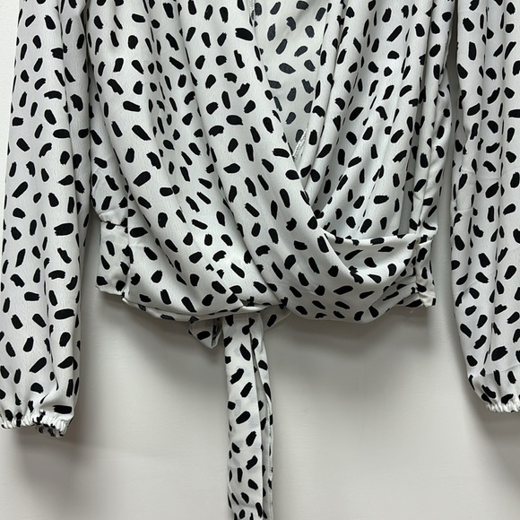 MILEY + MOLLY Blouse for women usable in the office in black and white size M - Picture 2 of 10